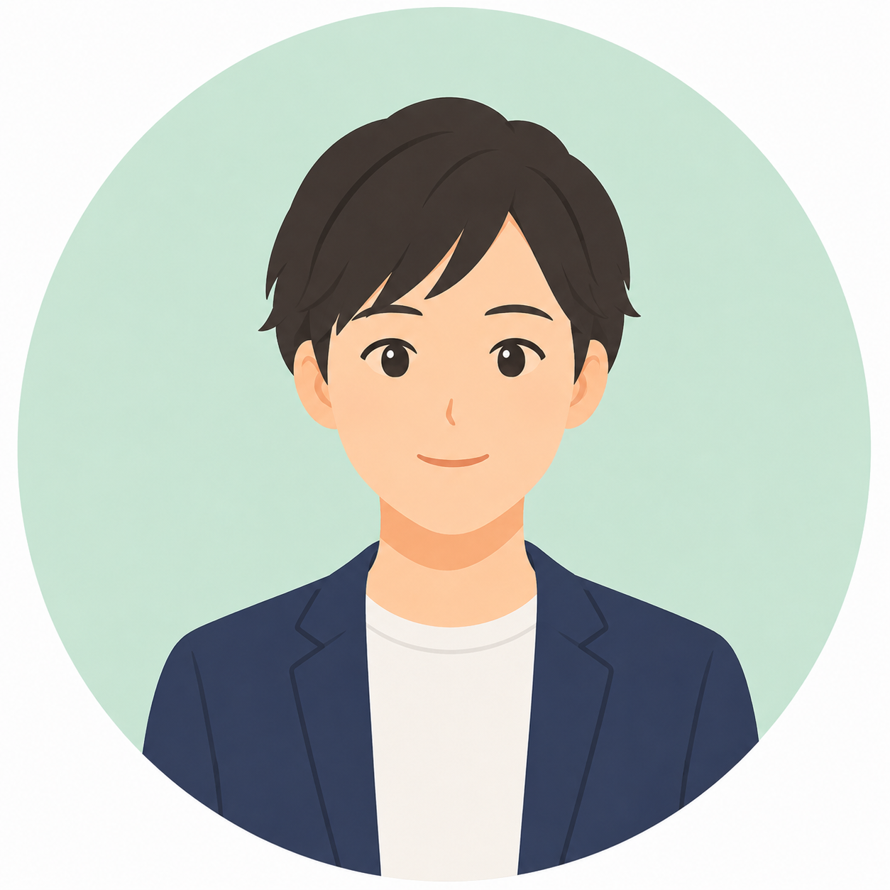 就労支援のアプリ制作や研修資料作成を表す男性スタッフのアイコン