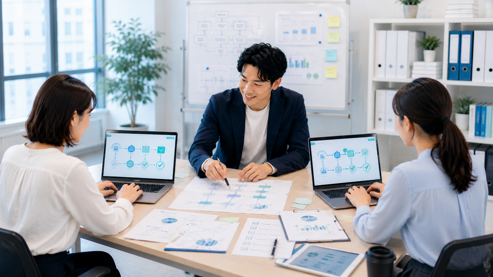 AI業務自動化研修のオンライン相談イメージ