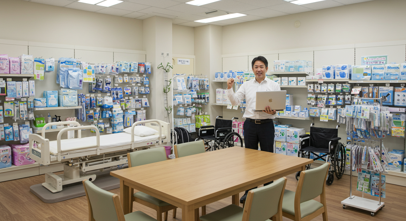 福祉用具事業所向けの実務に直結したオンライン研修の様子｜キャリアAIプラザ
