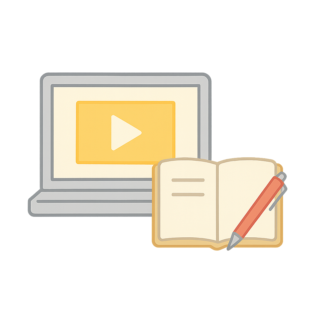 Step 4 Icon: オンラインで学習スタート