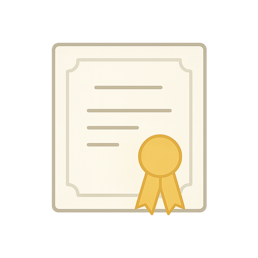 Step 5 Icon: 修了証の発行