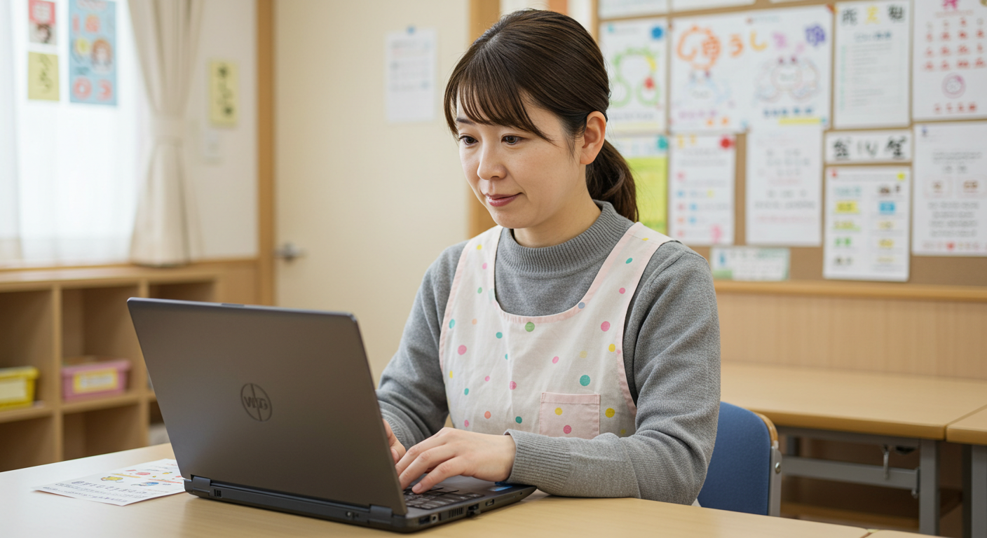 パソコンが苦手な保育スタッフも安心の学習サポート｜キャリアAIプラザ