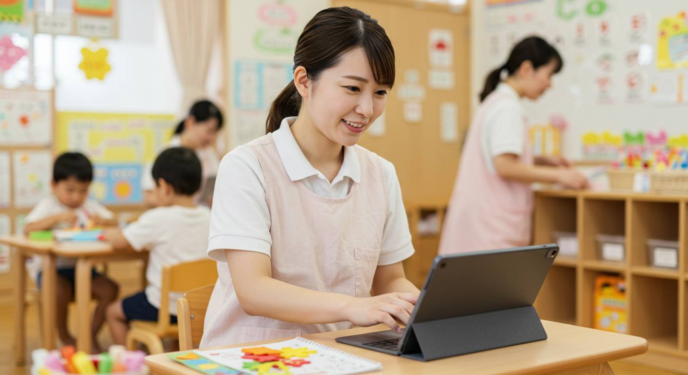 保育園でよくある業務シーンを想定したAI活用事例｜キャリアAIプラザ